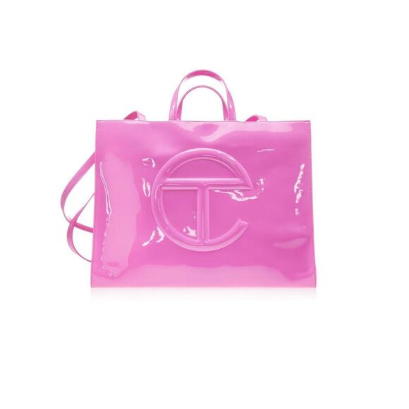 Telfar Large Shopping Bag Pink Patent - Picture 1 of 3